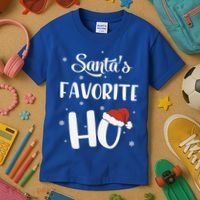 Santas Favorite Ho Funny Christmas Meaningful Gift Kids T-Shirt thumb 3