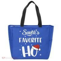 Santas Favorite Ho Funny Christmas Meaningful Gift Tote Bag thumb 0