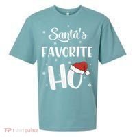 Santas Favorite Ho Funny Christmas Meaningful Gift Sueded Cloud Jersey T-Shirt thumb 0