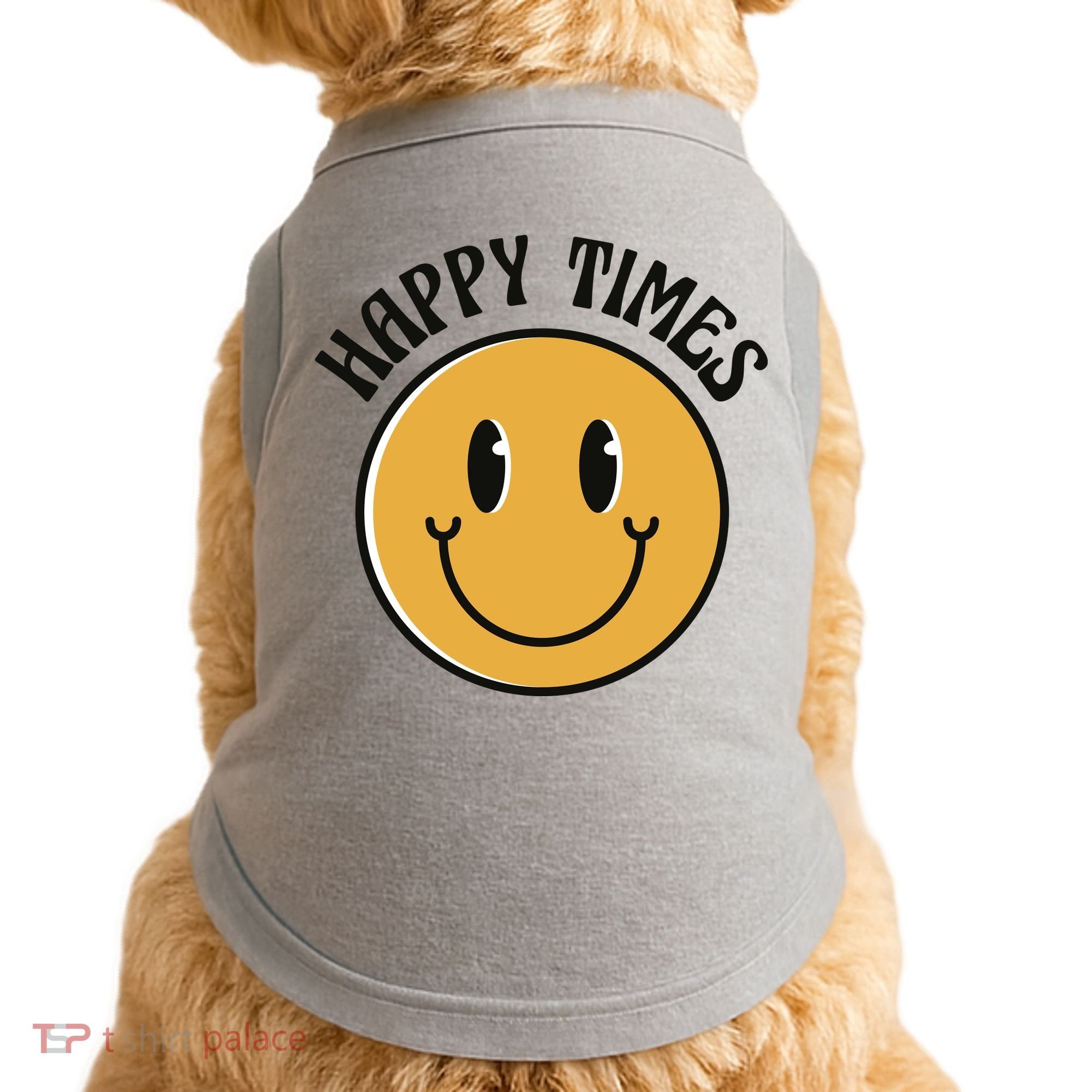 Smiley Face Happy Times Doggie Tank