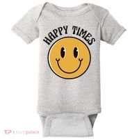 Smiley Face Happy Times Baby Bodysuit thumb 0