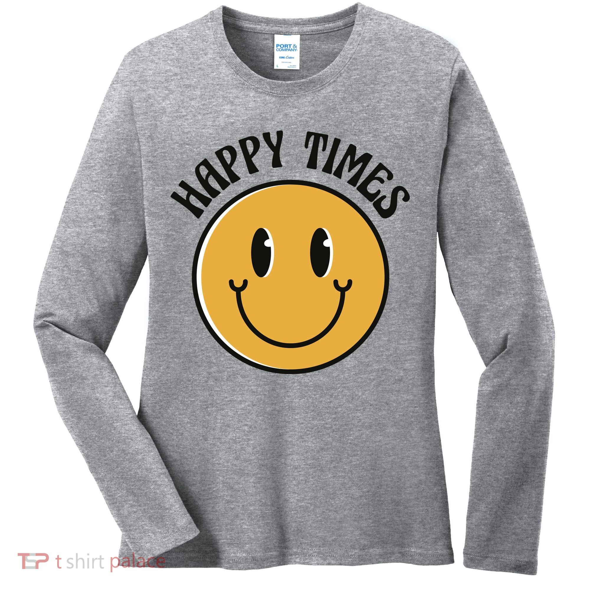 Smiley Face Happy Times Women's Long Sleeve Shirt