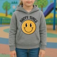 Smiley Face Happy Times Kids Hoodie thumb 3