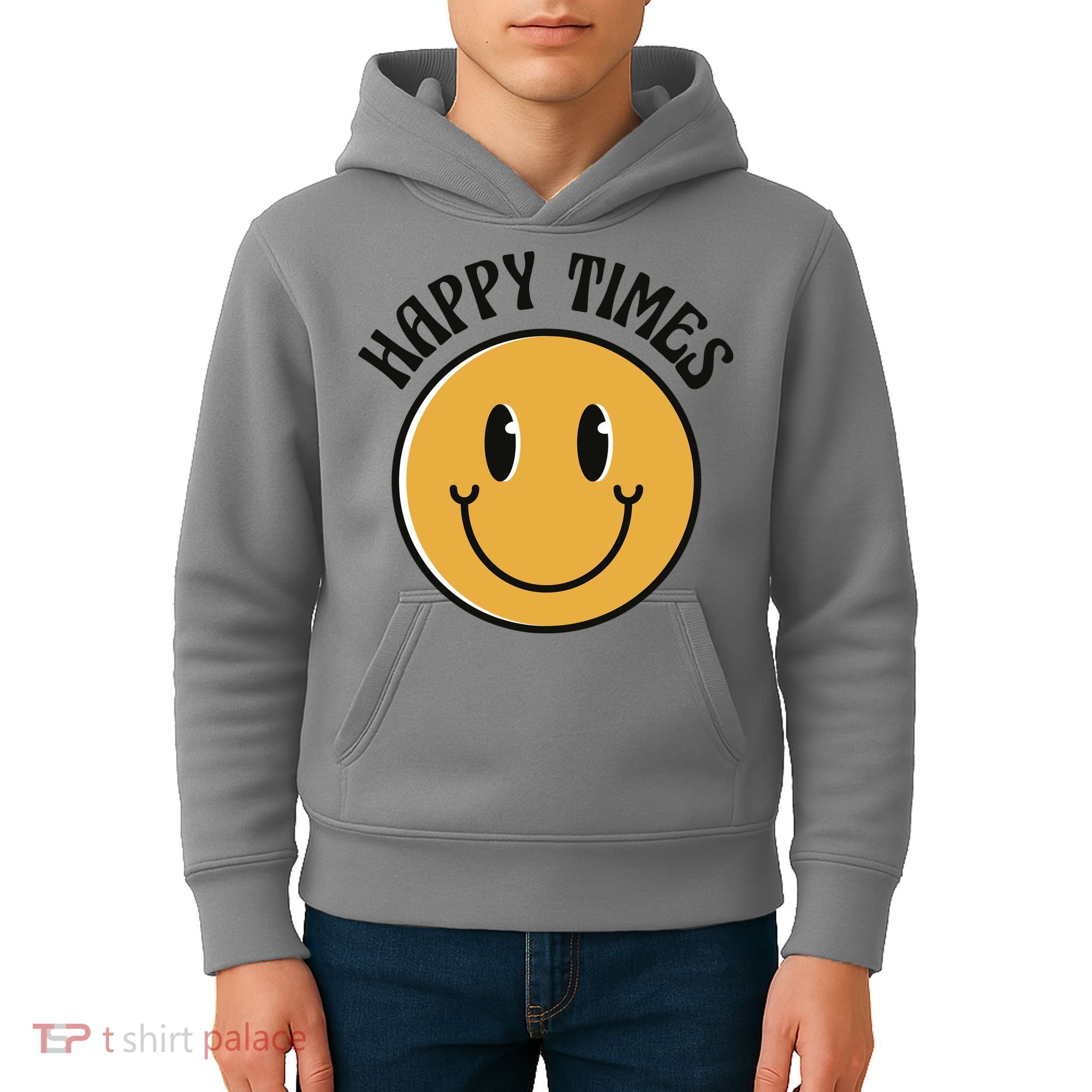 Smiley Face Happy Times Kids Hoodie