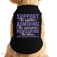 Support Fighters Honouring Taken Drug Overdose Awareness Doggie Tank thumb 0