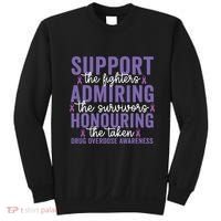 Support Fighters Honouring Taken Drug Overdose Awareness Sweatshirt thumb 0