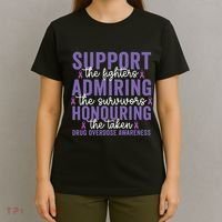 Support Fighters Honouring Taken Drug Overdose Awareness T-Shirt thumb 4