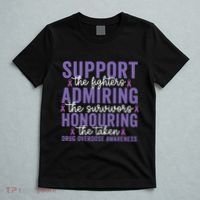 Support Fighters Honouring Taken Drug Overdose Awareness T-Shirt thumb 5