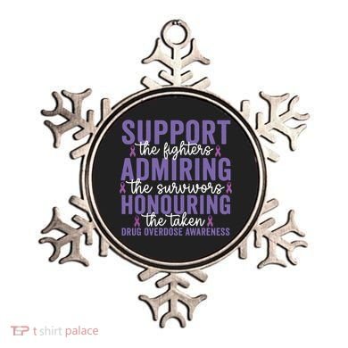 Support Fighters Honouring Taken Drug Overdose Awareness Ornament