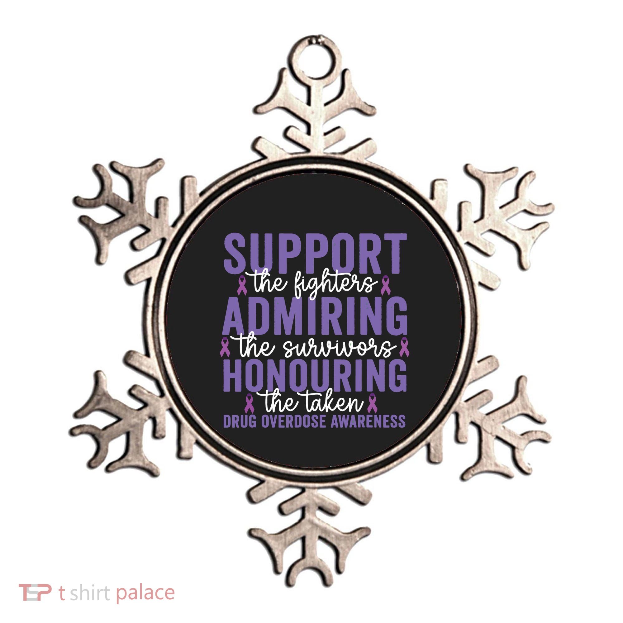 Support Fighters Honouring Taken Drug Overdose Awareness Ornament