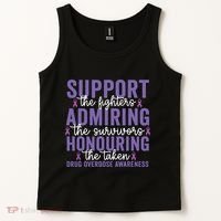 Support Fighters Honouring Taken Drug Overdose Awareness Tank Top thumb 2