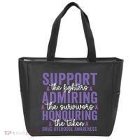 Support Fighters Honouring Taken Drug Overdose Awareness Tote Bag thumb 0