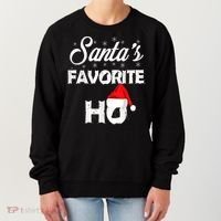Santa's Favorite Ho Funny Christmas Gift Women's Sweatshirt thumb 0