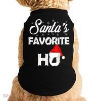 Santa's Favorite Ho Funny Christmas Gift Doggie Tank thumb 0