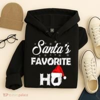 Santa's Favorite Ho Funny Christmas Gift Hoodie thumb 4