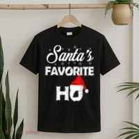 Santa's Favorite Ho Funny Christmas Gift T-Shirt thumb 2