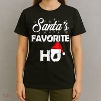 Santa's Favorite Ho Funny Christmas Gift T-Shirt thumb 4