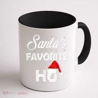 Santa's Favorite Ho Funny Christmas Gift Coffee Mug thumb 1