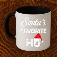Santa's Favorite Ho Funny Christmas Gift Coffee Mug thumb 2