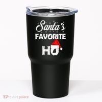 Santa's Favorite Ho Funny Christmas Gift Tumbler thumb 0