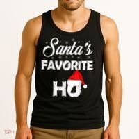 Santa's Favorite Ho Funny Christmas Gift Tank Top thumb 3