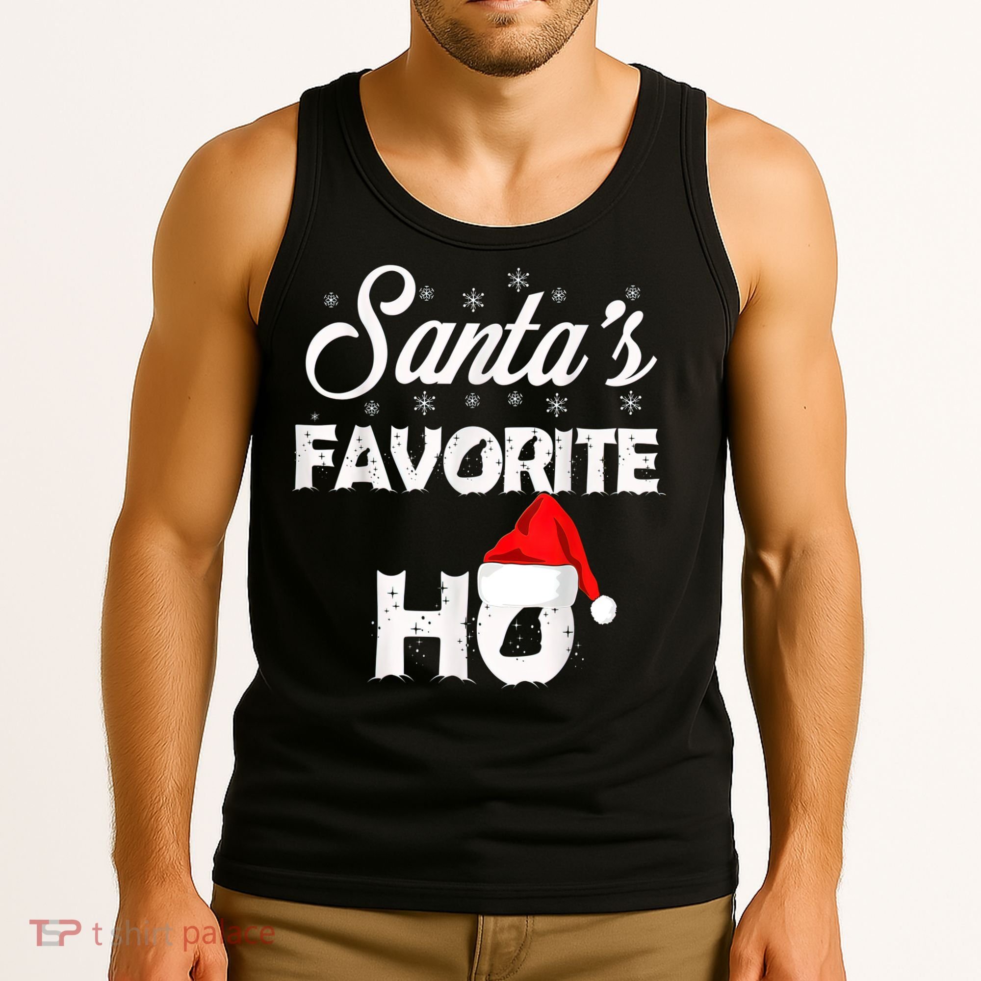 Santa's Favorite Ho Funny Christmas Gift Tank Top