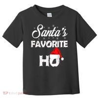Santa's Favorite Ho Funny Christmas Gift Toddler T-Shirt thumb 0