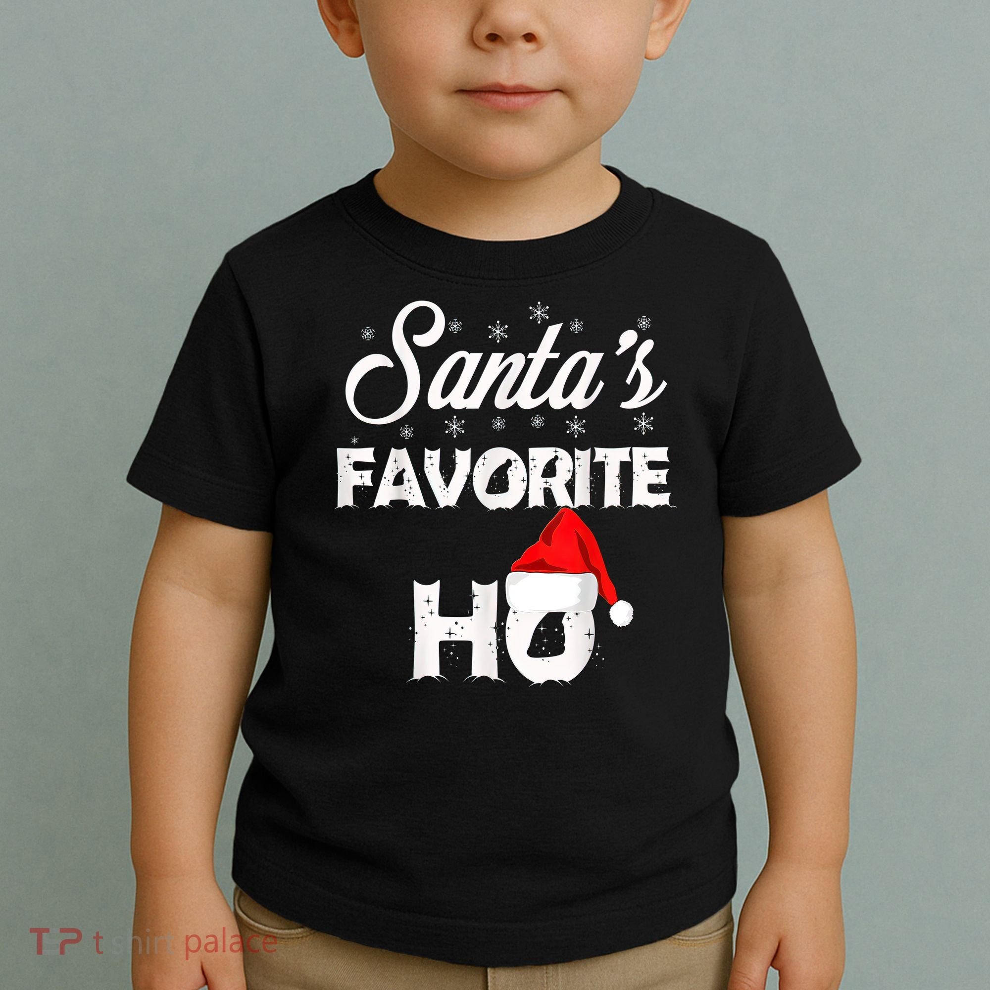 Santa's Favorite Ho Funny Christmas Gift Toddler T-Shirt
