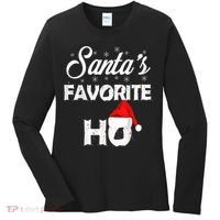 Santa's Favorite Ho Funny Christmas Gift Women's Long Sleeve Shirt thumb 0