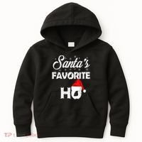Santa's Favorite Ho Funny Christmas Gift Kids Hoodie thumb 0