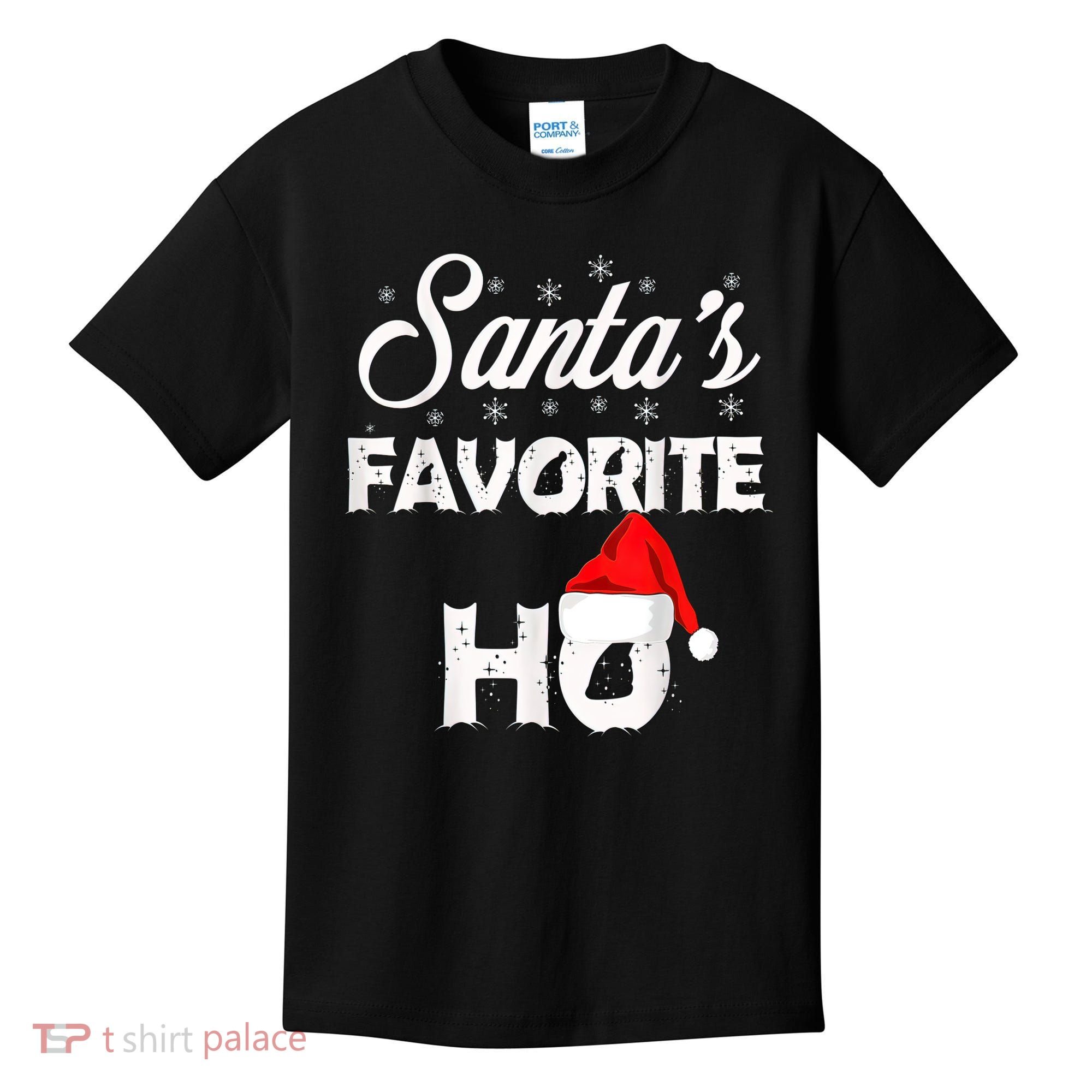 Santa's Favorite Ho Funny Christmas Gift Kids T-Shirt