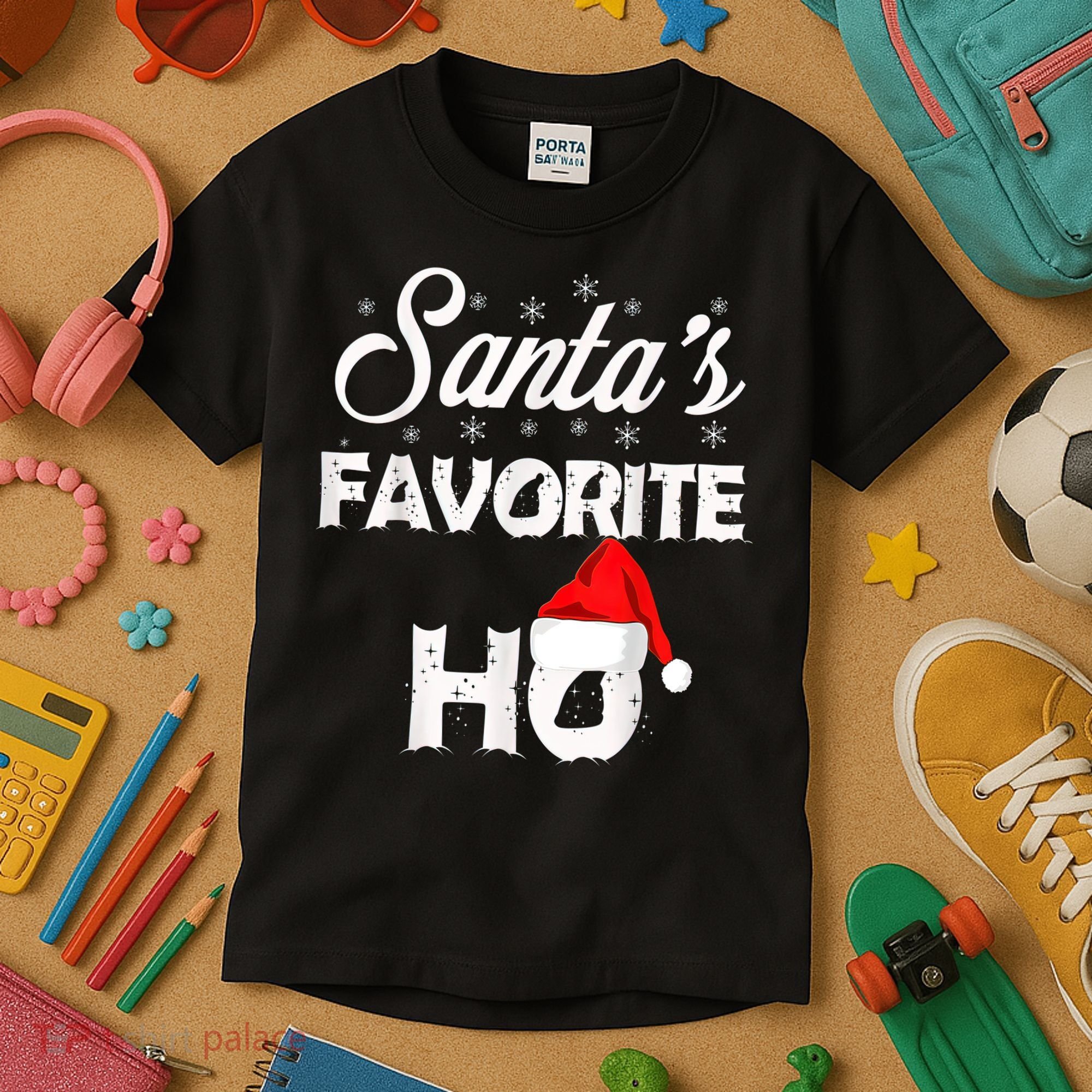 Santa's Favorite Ho Funny Christmas Gift Kids T-Shirt