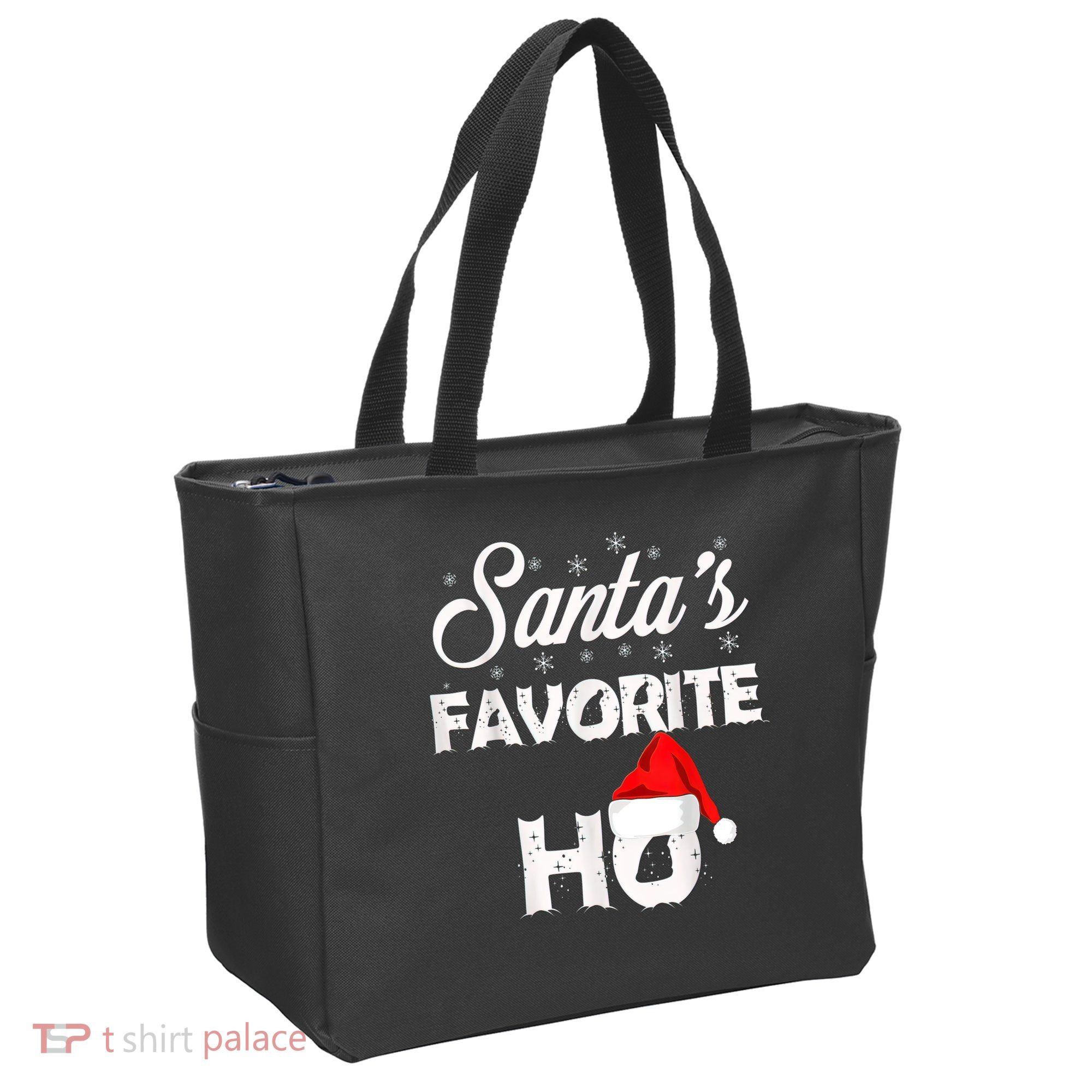 Santa's Favorite Ho Funny Christmas Gift Tote Bag