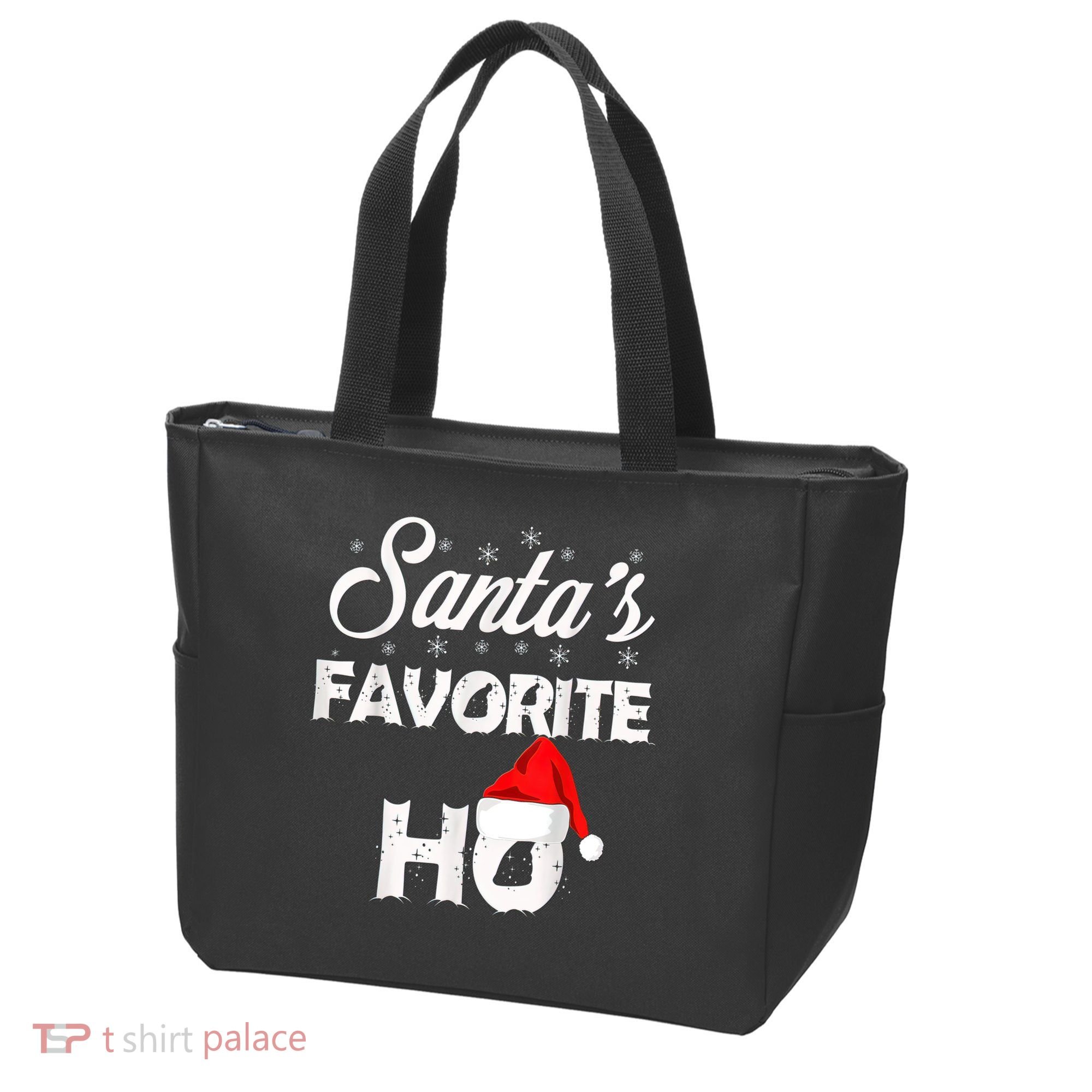 Santa's Favorite Ho Funny Christmas Gift Tote Bag