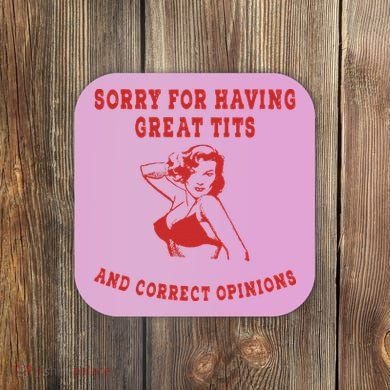 Sorry For Having Great Tits And Correct Opinions Coaster