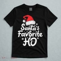Santa's Favorite Ho Funny Christmas Wo Xmas Santa Hat T-Shirt thumb 5