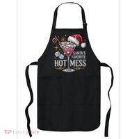 SantaS Favorite Hot Mess Christmas Holiday Margarita Drink Apron thumb 0