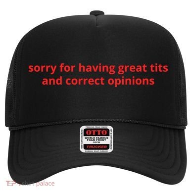 Sorry For Having Great Tits And Correct Opinions Hat