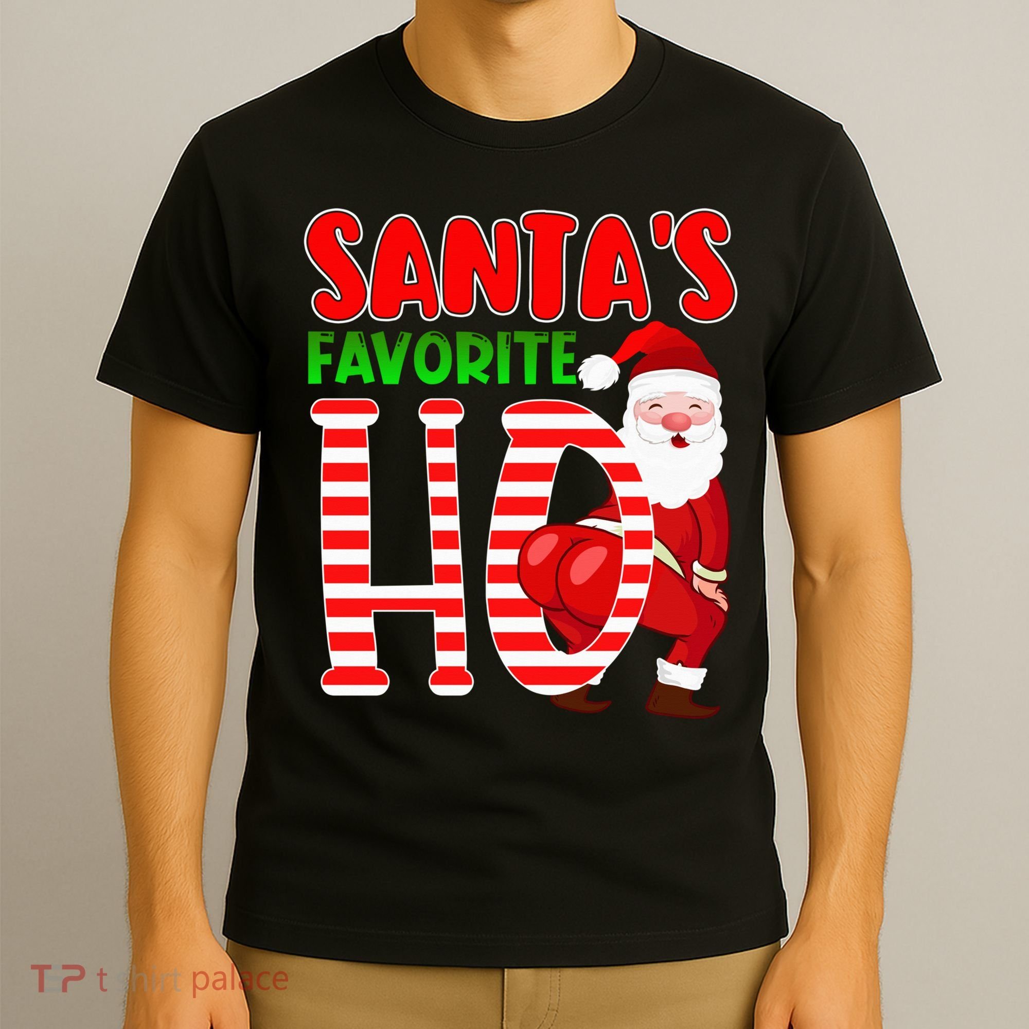 Santa's Favorite Ho Funny Christmas Wo Xmas Santa Gifts T-Shirt