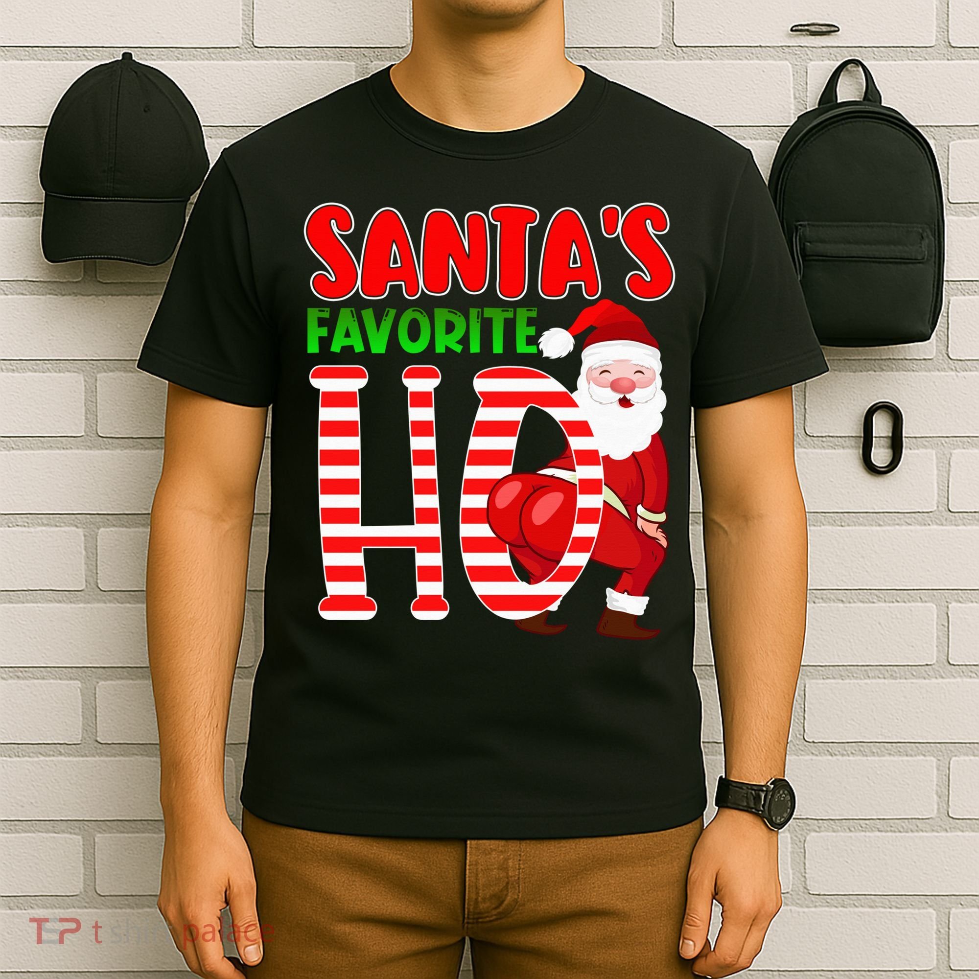 Santa's Favorite Ho Funny Christmas Wo Xmas Santa Gifts T-Shirt