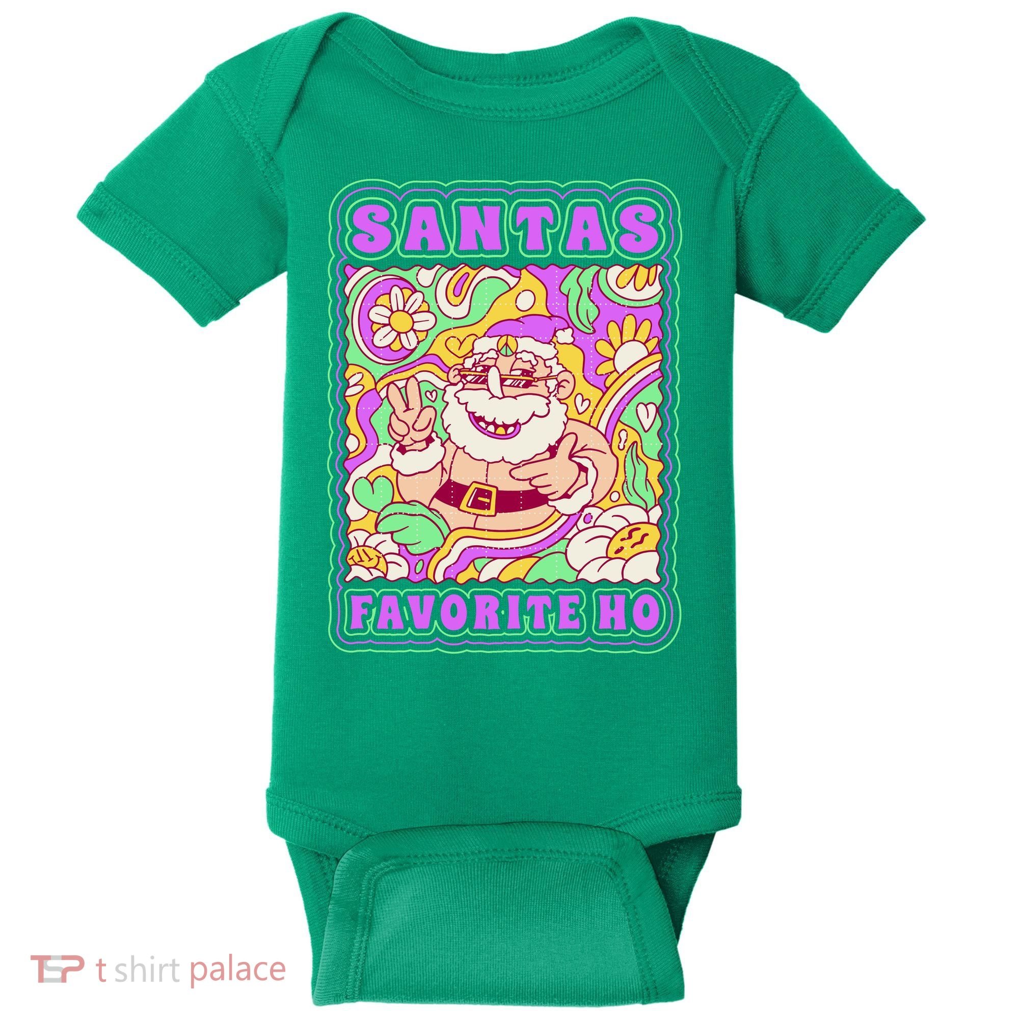 Santas Favorite Ho Baby Bodysuit