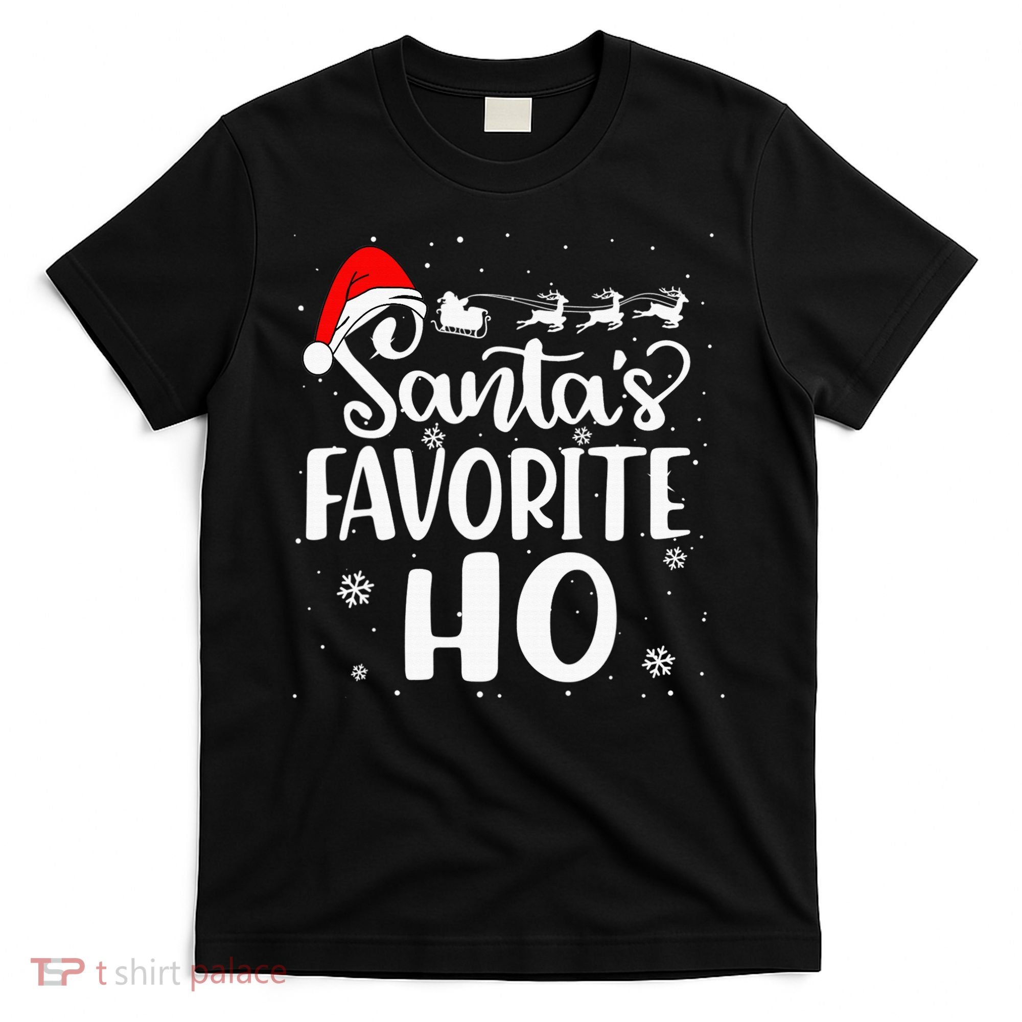 Santa's Favorite Ho Santa Hat Christmas Xmas Pajamas Gifts T-Shirt