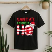Santas Favorite Ho Santa Favourite Ho Funny Girls Christmas T-Shirt thumb 2