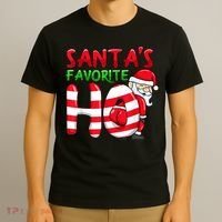 Santas Favorite Ho Santa Favourite Ho Funny Girls Christmas T-Shirt thumb 3