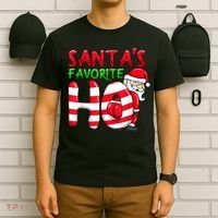 Santas Favorite Ho Santa Favourite Ho Funny Girls Christmas T-Shirt thumb 6