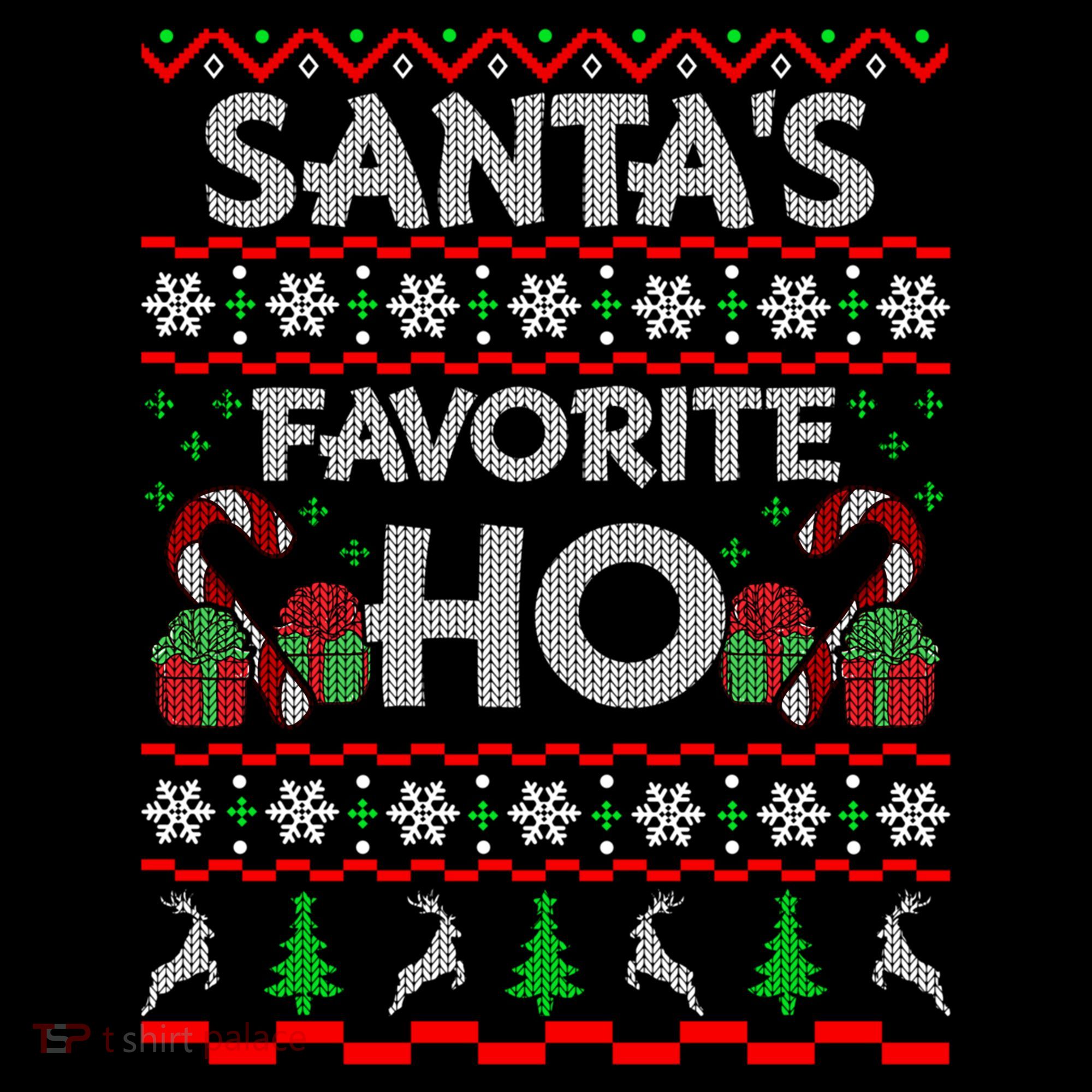 SantaS Favorite Ho Cool Gift Xmas Ugly Christmas Sweater Gift Coffee Mug