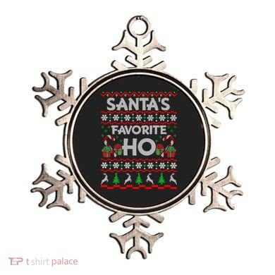 SantaS Favorite Ho Cool Gift Xmas Ugly Christmas Sweater Gift Ornament