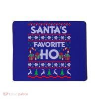 SantaS Favorite Ho Cool Gift Xmas Ugly Christmas Sweater Gift Mousepad thumb 0