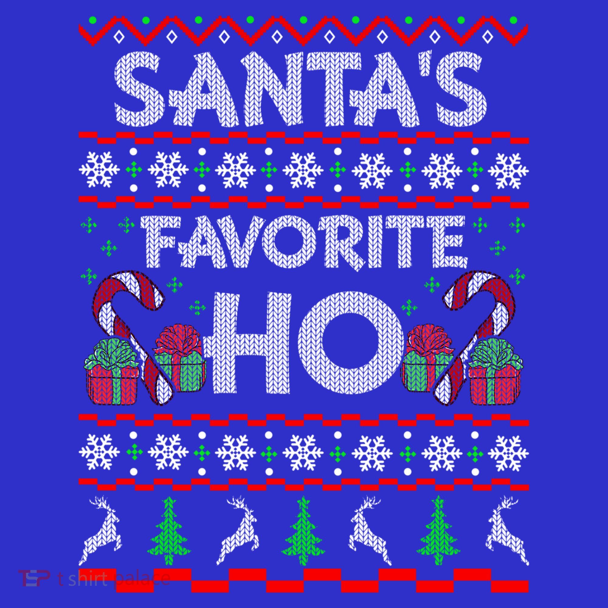 SantaS Favorite Ho Cool Gift Xmas Ugly Christmas Sweater Gift Mousepad