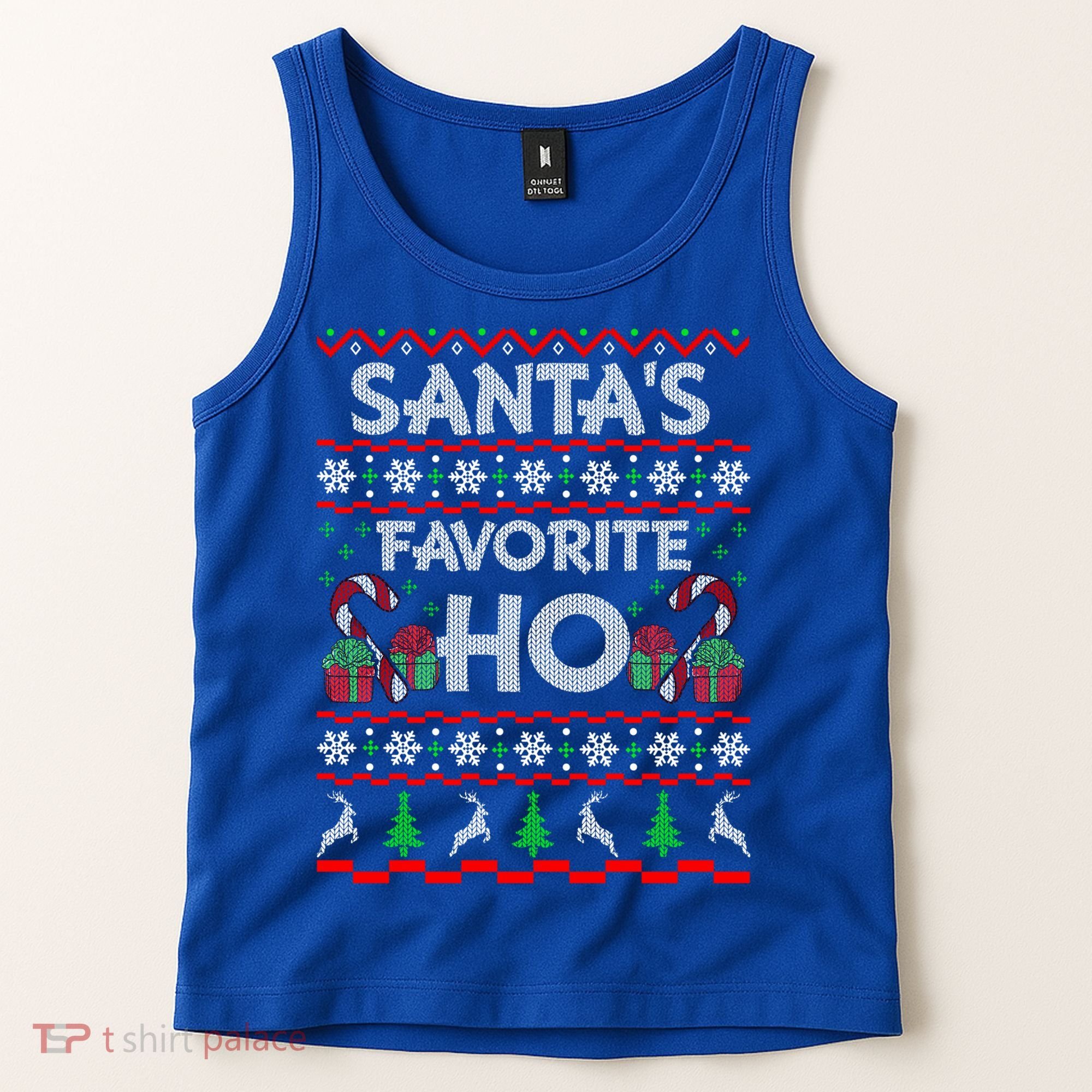 SantaS Favorite Ho Cool Gift Xmas Ugly Christmas Sweater Gift Tank Top
